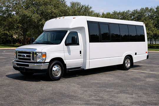 18-passenger minibus available for charter in Anderson, TX