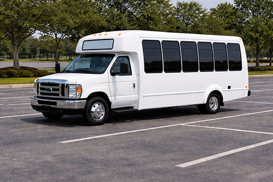 20-passenger minibus available for charter in Anderson, TX