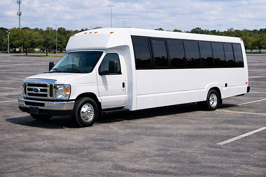 25-passenger minibus available for charter in Anderson, TX